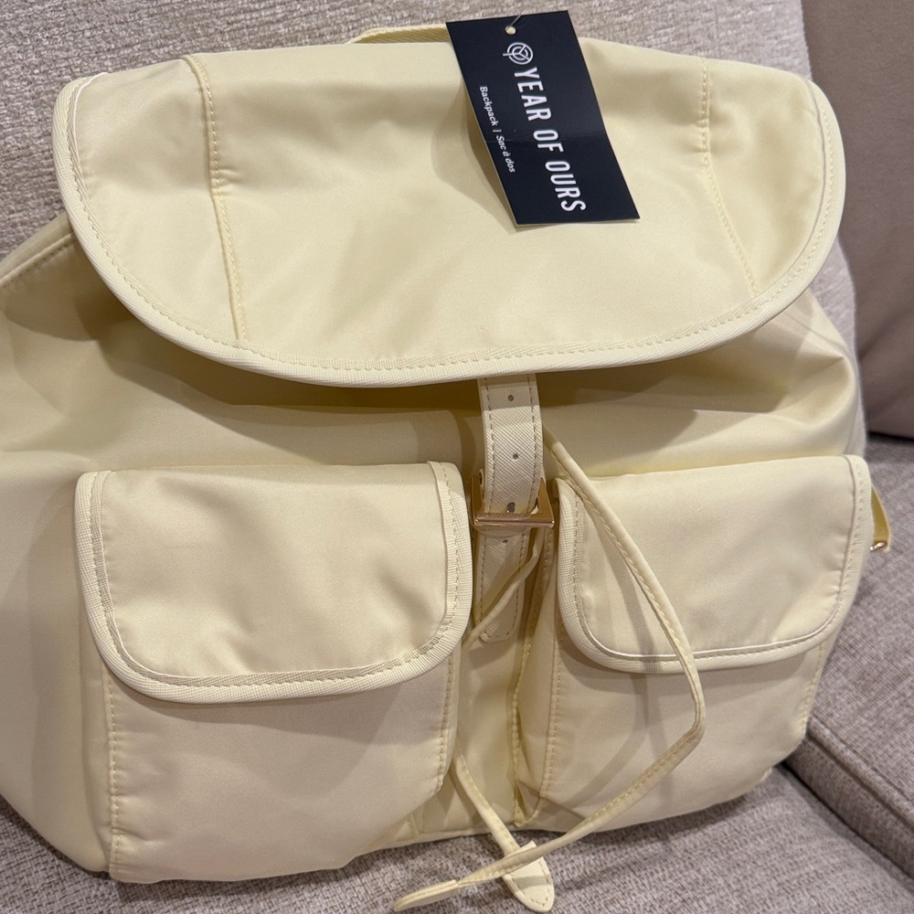 Year of Ours yellow Backpack